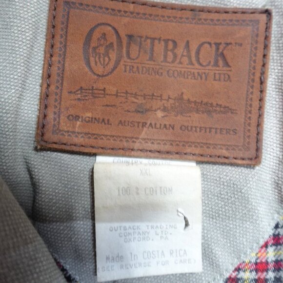 Vintage Outback Trading Barn Jacket 2XL Gray Chore Canvas - Picture 3 of 16